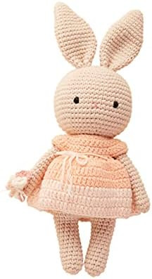 Chippi & Co Pink Flower Girl Crochet Bunny Rabbit Doll Plush 11.8'' Stuffed Animal Toy for Toddlers  | Amazon (US)