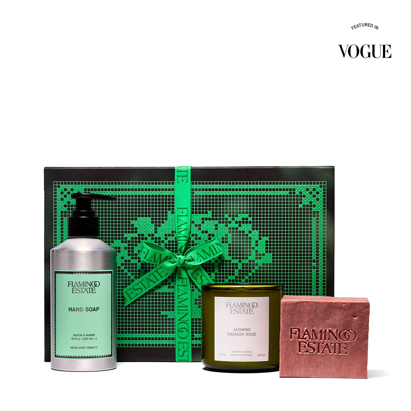 Jasmine Damask Rose Bathroom Set | Flamingo Estate