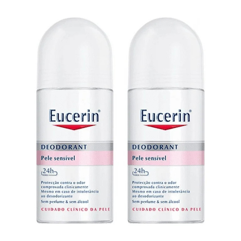 EUCERIN DUO Desodorante ROLL-ON 24H (Axilas Sensibles) 2X50ML - Walmart.com | Walmart (US)