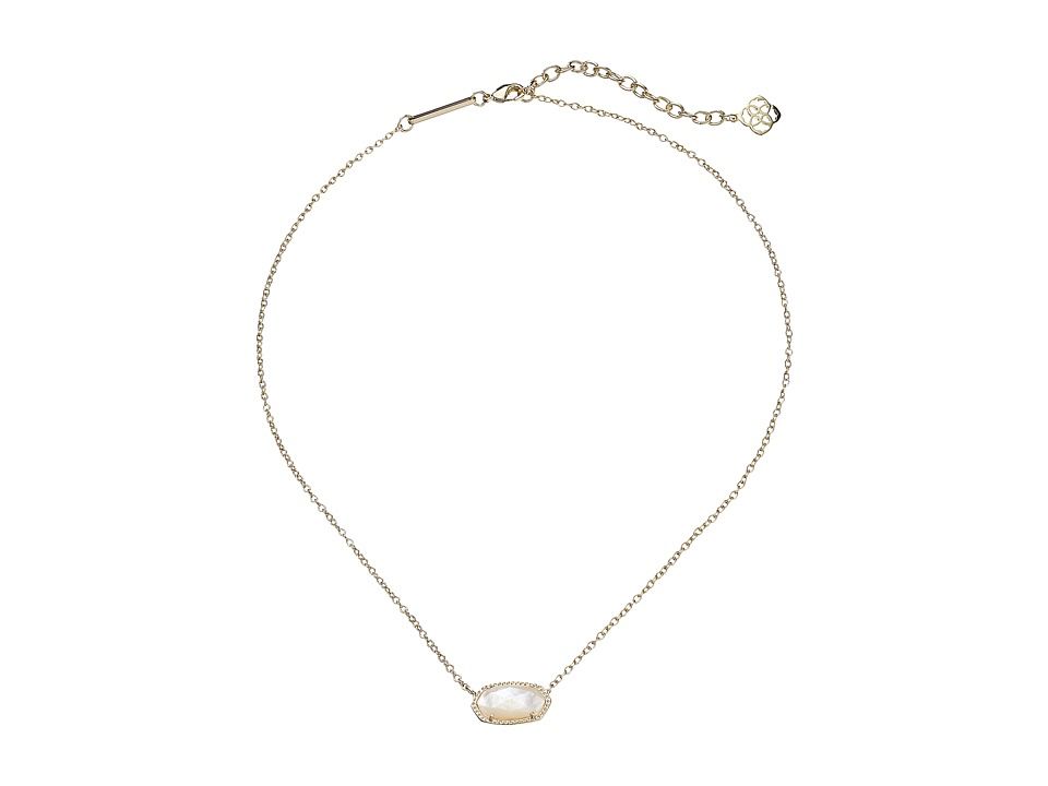 Kendra Scott - Elisa Birthstone Necklace (June/Gold/Ivory Mother Of Pearl) Necklace | Zappos