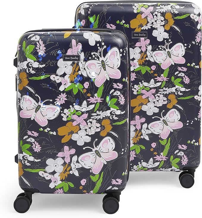 Vera Bradley womens Hardside Rolling Suitcase Luggage, Bloom Boom Navy, 22 Carry On & 26 Check In... | Amazon (US)
