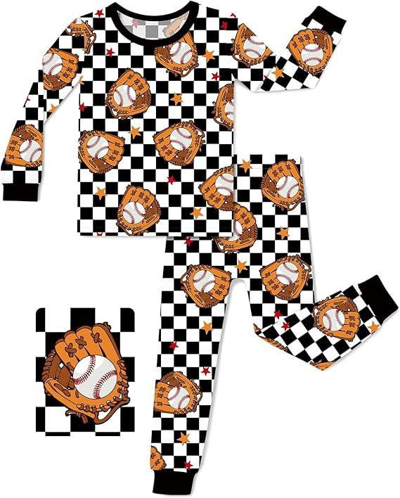 Bamboo Viscose Toddler Pajamas Boys Girls Baby Car Pjs Sets 12M-8Y Kids 2pcs Long-Sleeve Snug fit... | Amazon (US)