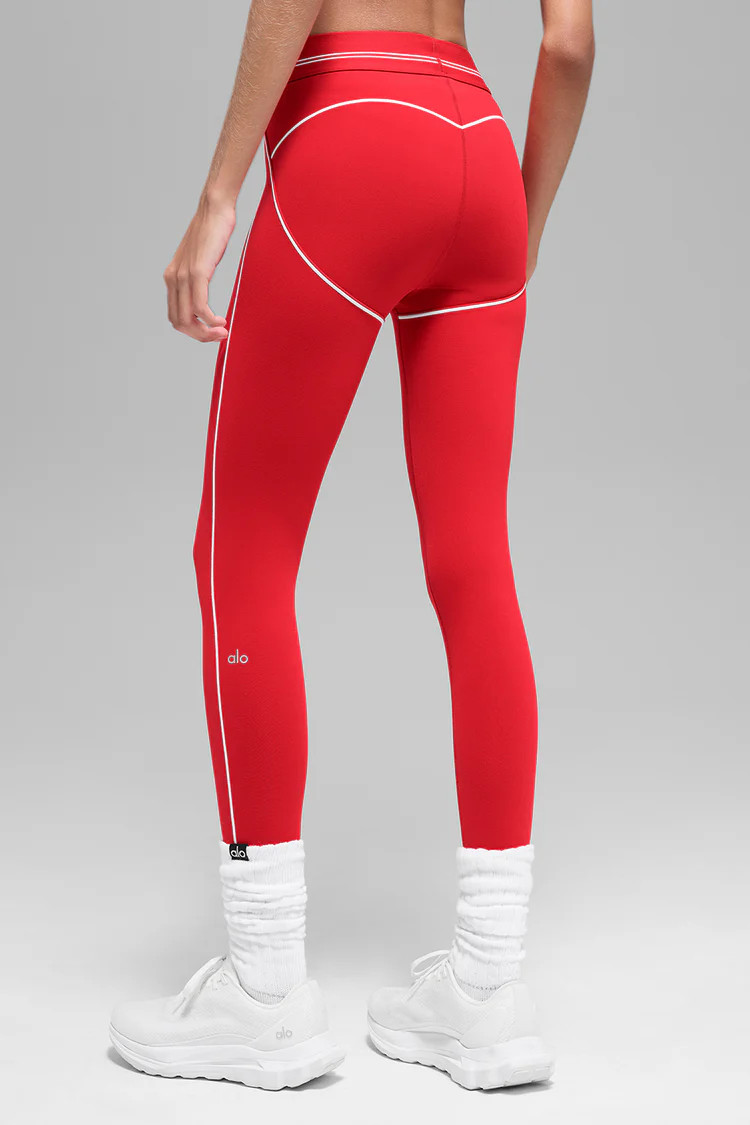 Airbrush High-Waist 7/8 Heart Throb Legging | Alo Yoga (US)