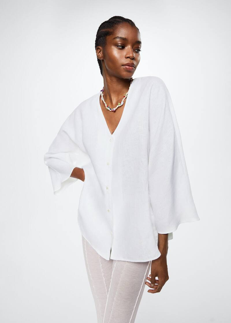 Search: White linen button down womens (61) | Mango USA | MANGO (US)