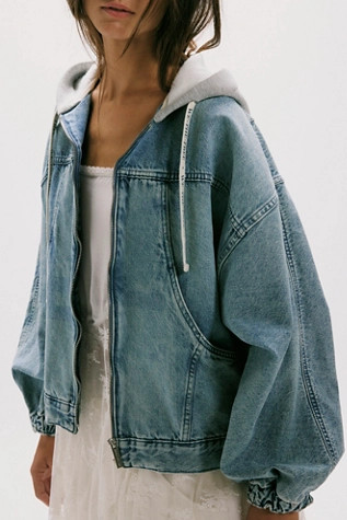 We The Free Iggy Hooded Denim Jacket | Free People (Global - UK&FR Excluded)