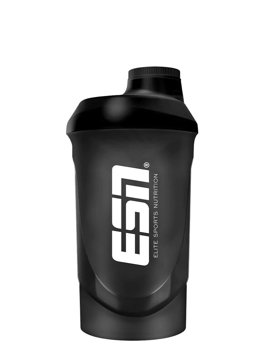 ESN Shaker, Black, 600 ml, auslaufsicher, Shaker mit Messskala zum einfachen Dosieren, frei von B... | Amazon (DE)
