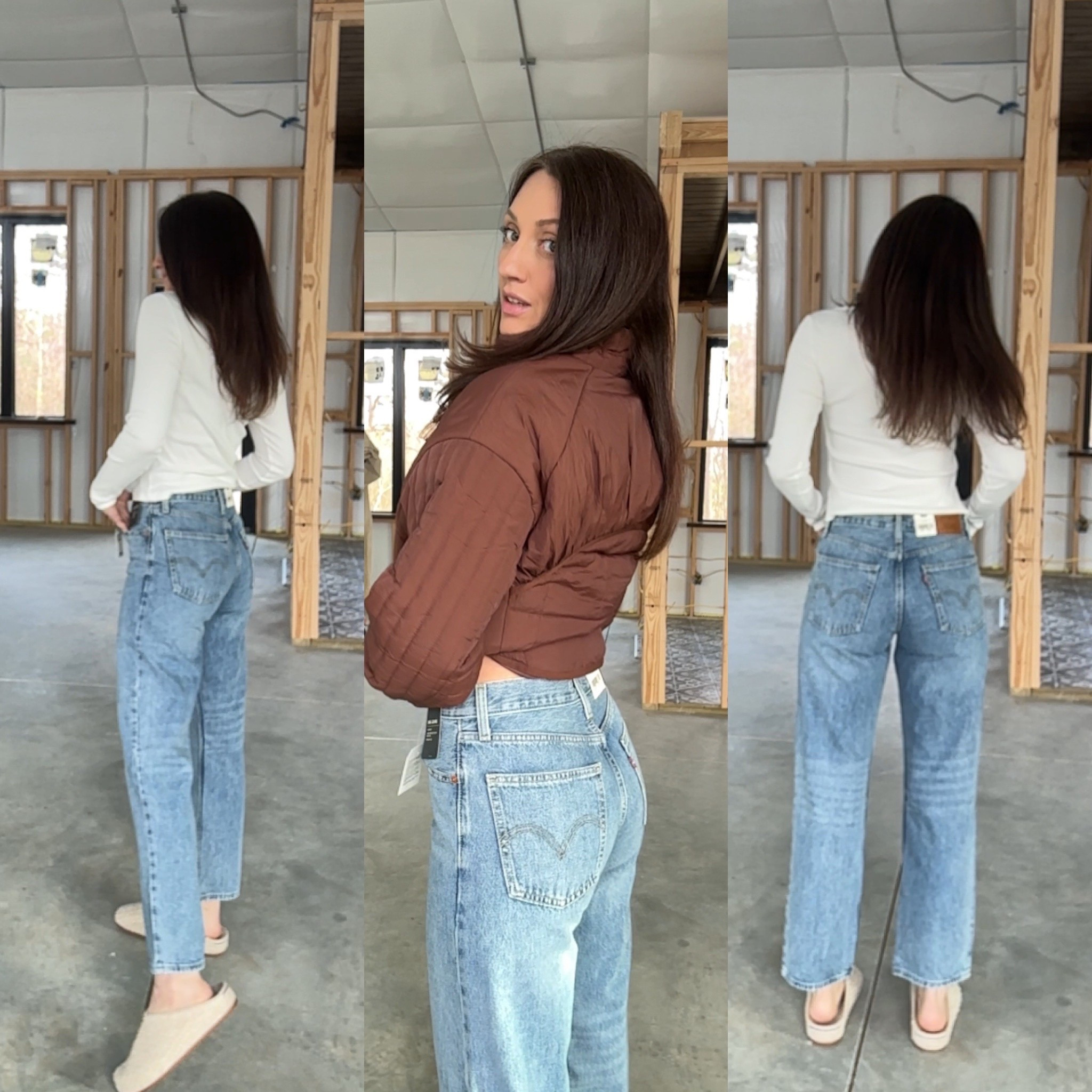 Did my true size for these jeans :)

#LTKHoliday #LTKootd