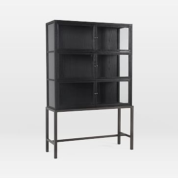 Drifted Black Display Cabinet | West Elm (US)