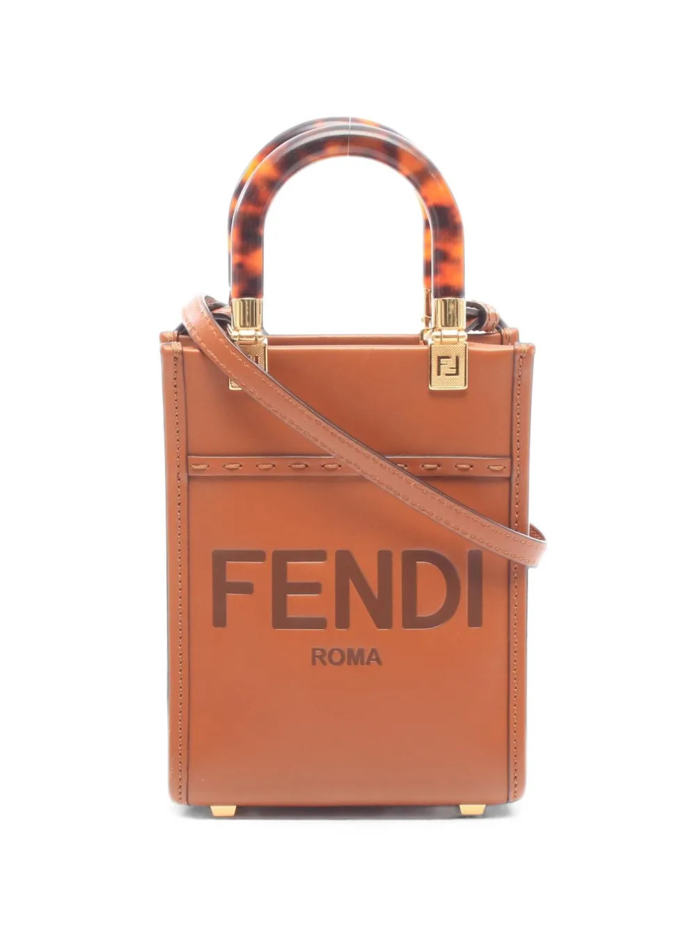 Fendi Pre-Owned 2010s mini Sunshine handbag - Brown | Farfetch Global