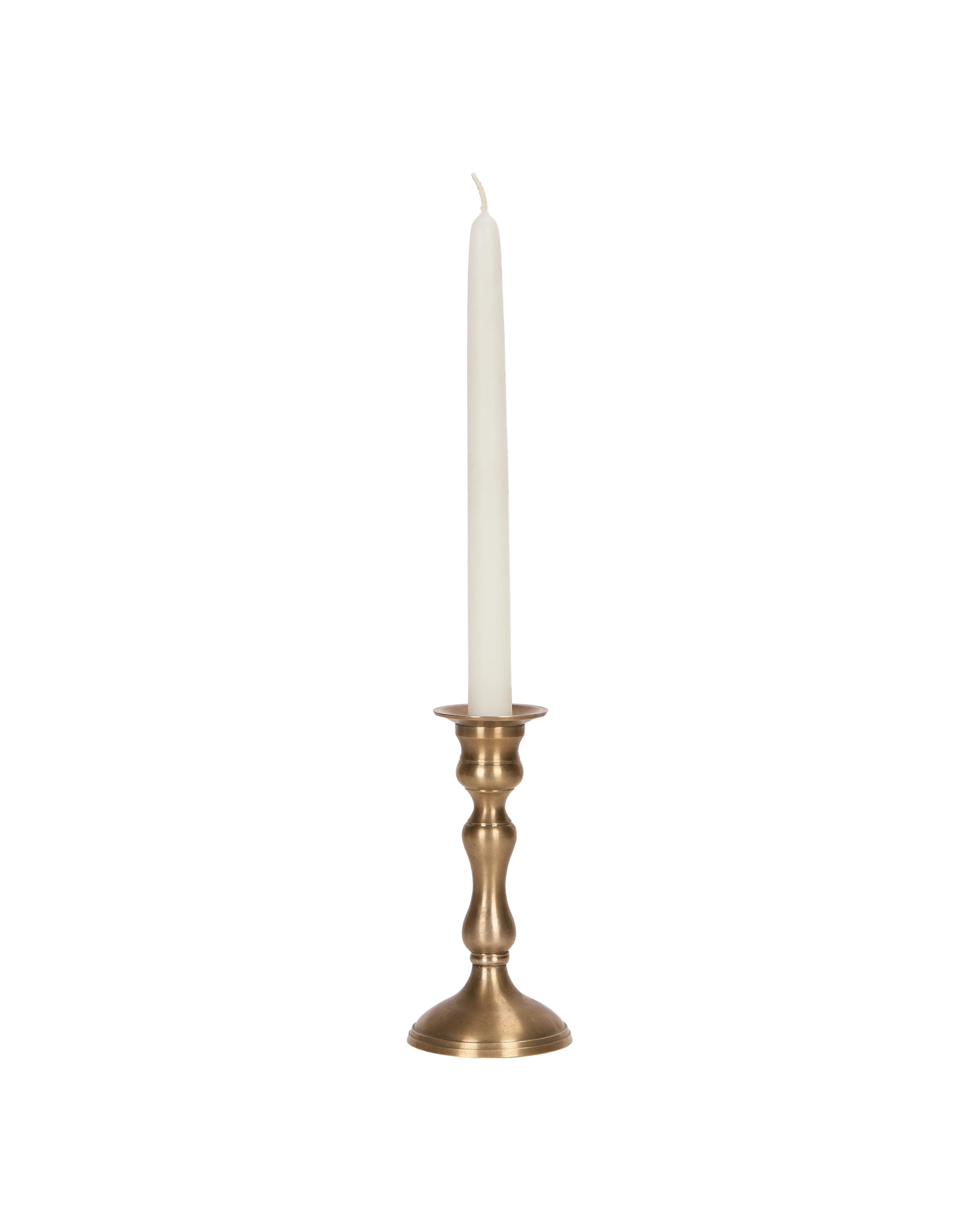 Ambiance Brass Taper Candlestick | Candle Holders | Designed by OLIVE ATELIERS | Olive Ateliers