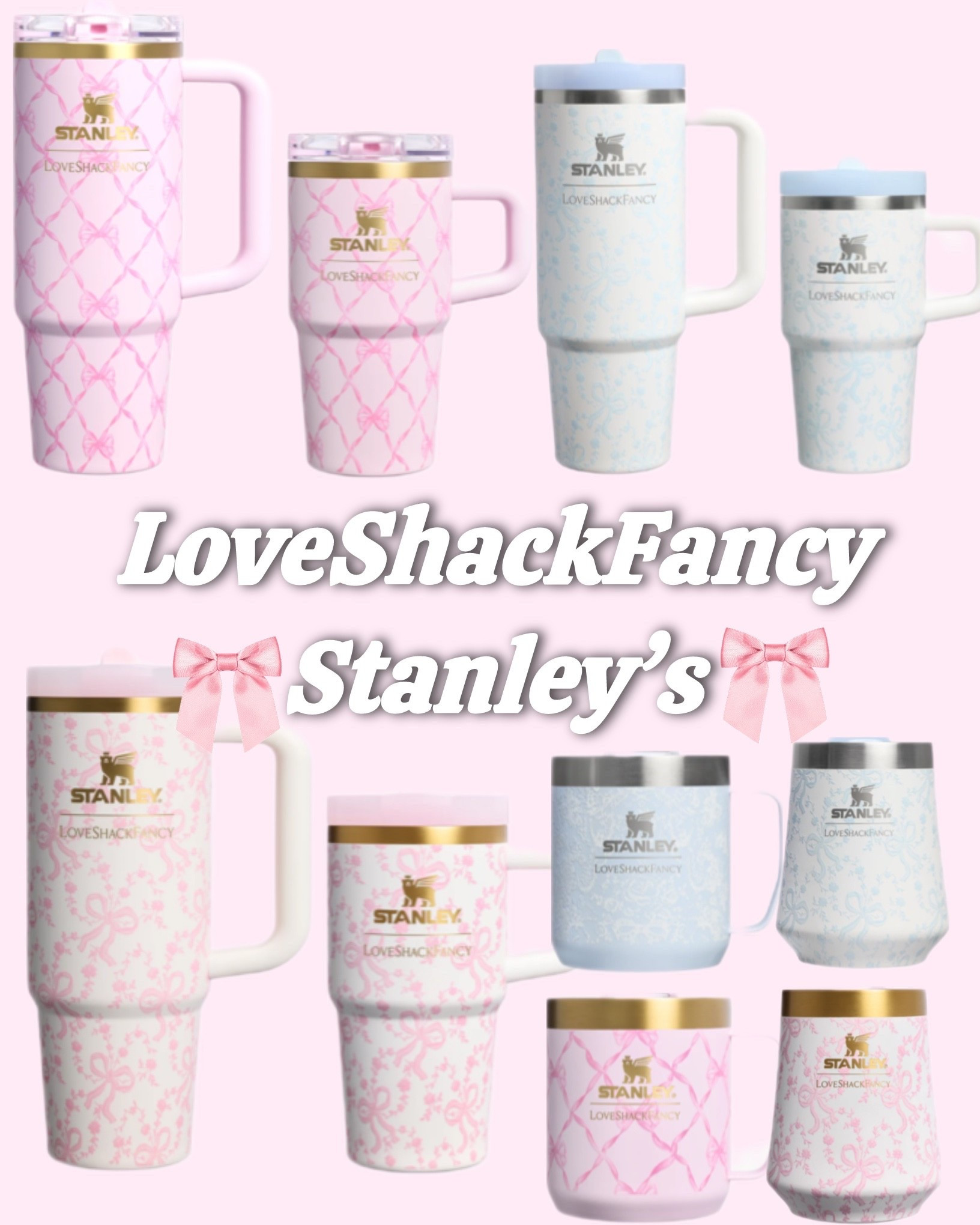 New LoveShackFancy Stanley cups🤗🎀 literally so cute

#LTKHome #LTKFindsUnder100 #LTKFindsUnder50