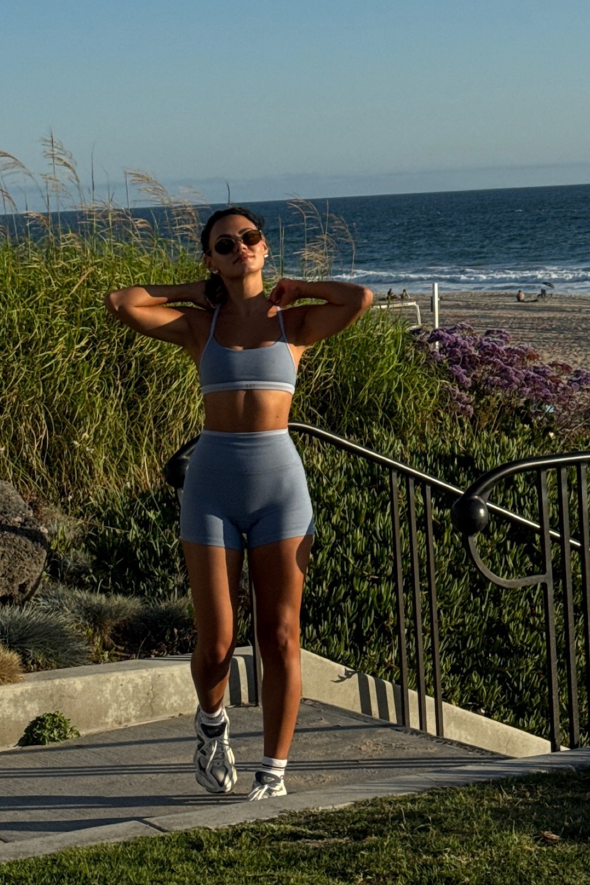 set active light blue workout set, activewear, new balance sneakers #pilates #activewear 

#LTKStyleTip #LTKFindsUnder100 #LTKActive