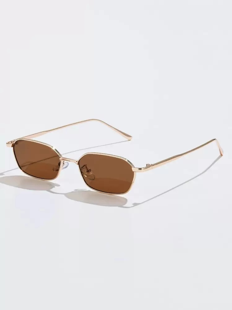 Gafas De Sol De Moda Con Montura De Metal Y Lentes Degradadas, Gafas De Sol De Estilo Vintage, Accesorios De Playa Y Escuela Para Mujer. Gafas De Sol Básicas Que Combinan Con Suéteres, Vaqueros, Pantalones De Chándal, Sudaderas Con Capucha, Chaquetas, Vestidos Y Camisas De Manga Larga. Diseño Elegante Para Salidas Familiares, Viajes, Vacaciones Y Verano En La Playa. | SHEIN