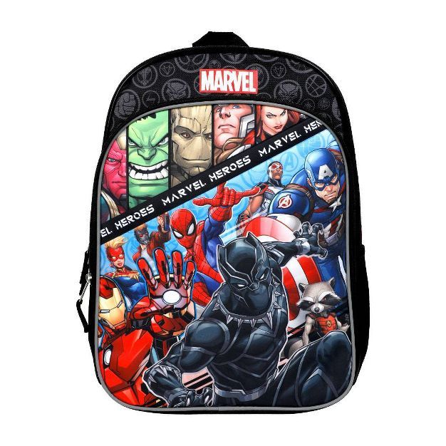 Marvel Avengers Universe Kids' 16" Backpack - Black | Target