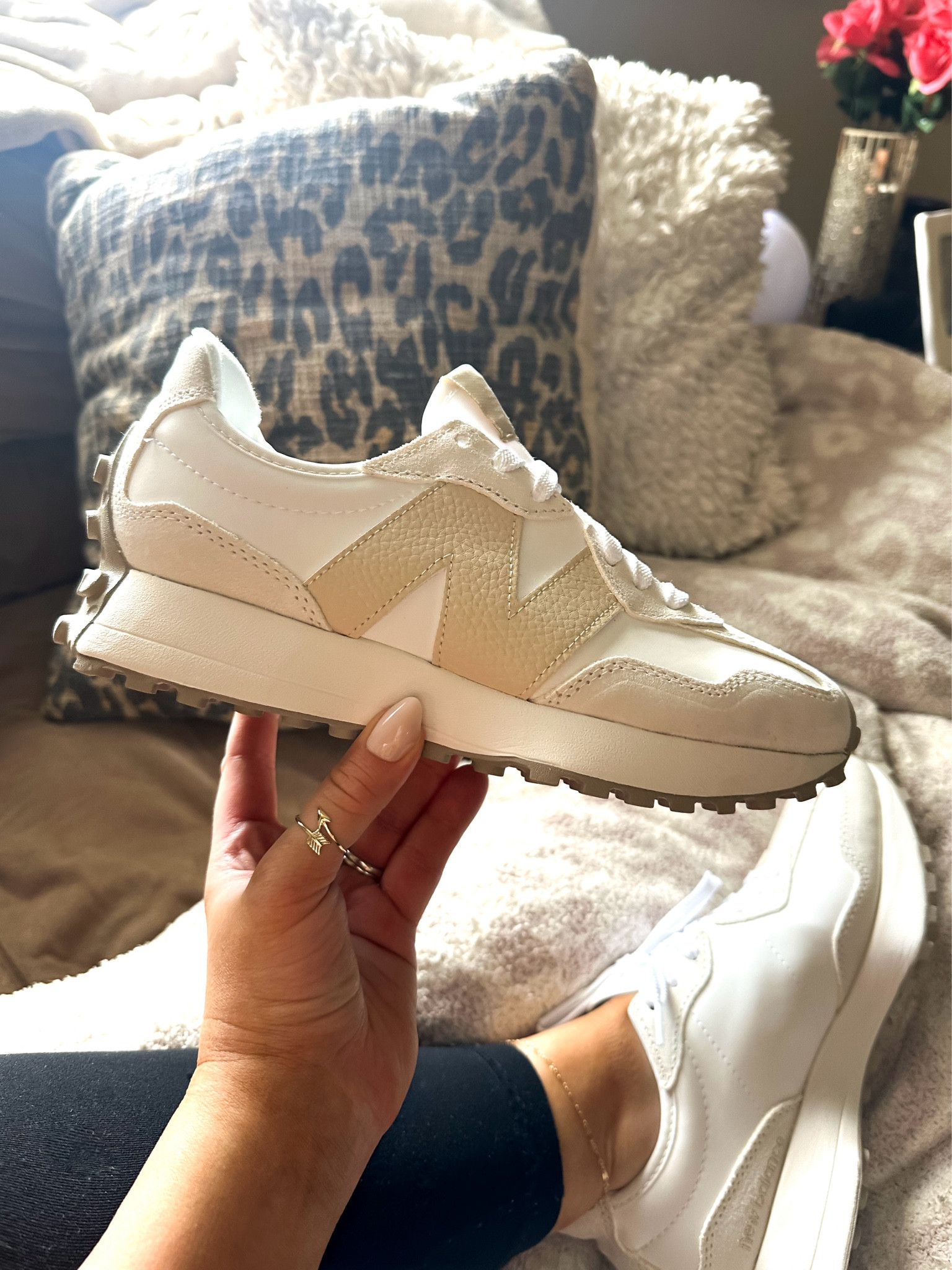 Ended up getting ahold of the NSale New Balance shoes I wanted, but they had a strange wrinkly windbreaker material on the sides even though the color was perfect! I found a similar pair through some research with a better overall look and material! These are the keepers! 

#LTKShoeCrush #LTKActive #LTKFindsUnder100