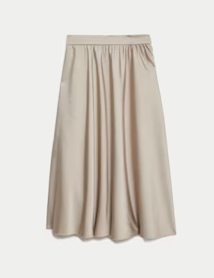 Satin Midaxi Circle Skirt | M&S Collection | M&S | Marks & Spencer IE