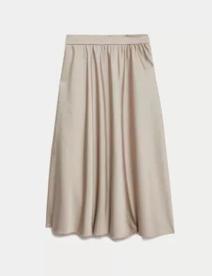 Satin Midaxi Circle Skirt | M&S Collection | M&S | Marks & Spencer IE