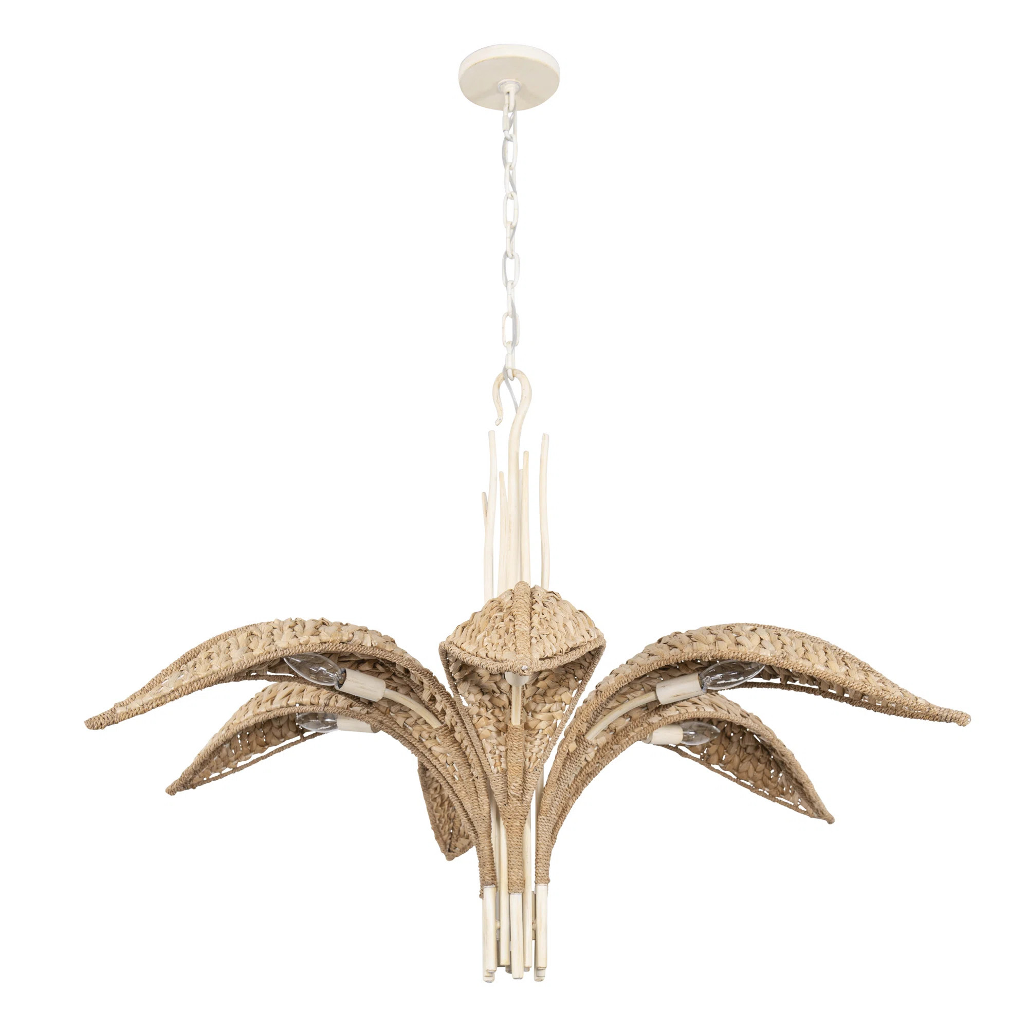 Century Palm 6-Light Chandelier - Country White | Wayfair North America