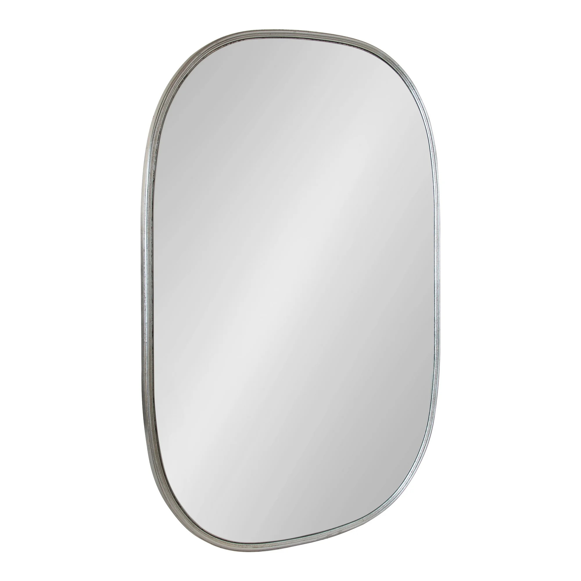 Kate and Laurel Caskill Modern Capsule Wall Mirror, 24 x 36, Silver, Decorative Mirror for Wall | Walmart (US)