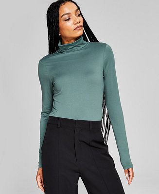 And Now This Women's Turtleneck Long-Sleeve Solid Top & Reviews - Tops - Women - Macy's | Macys (US)