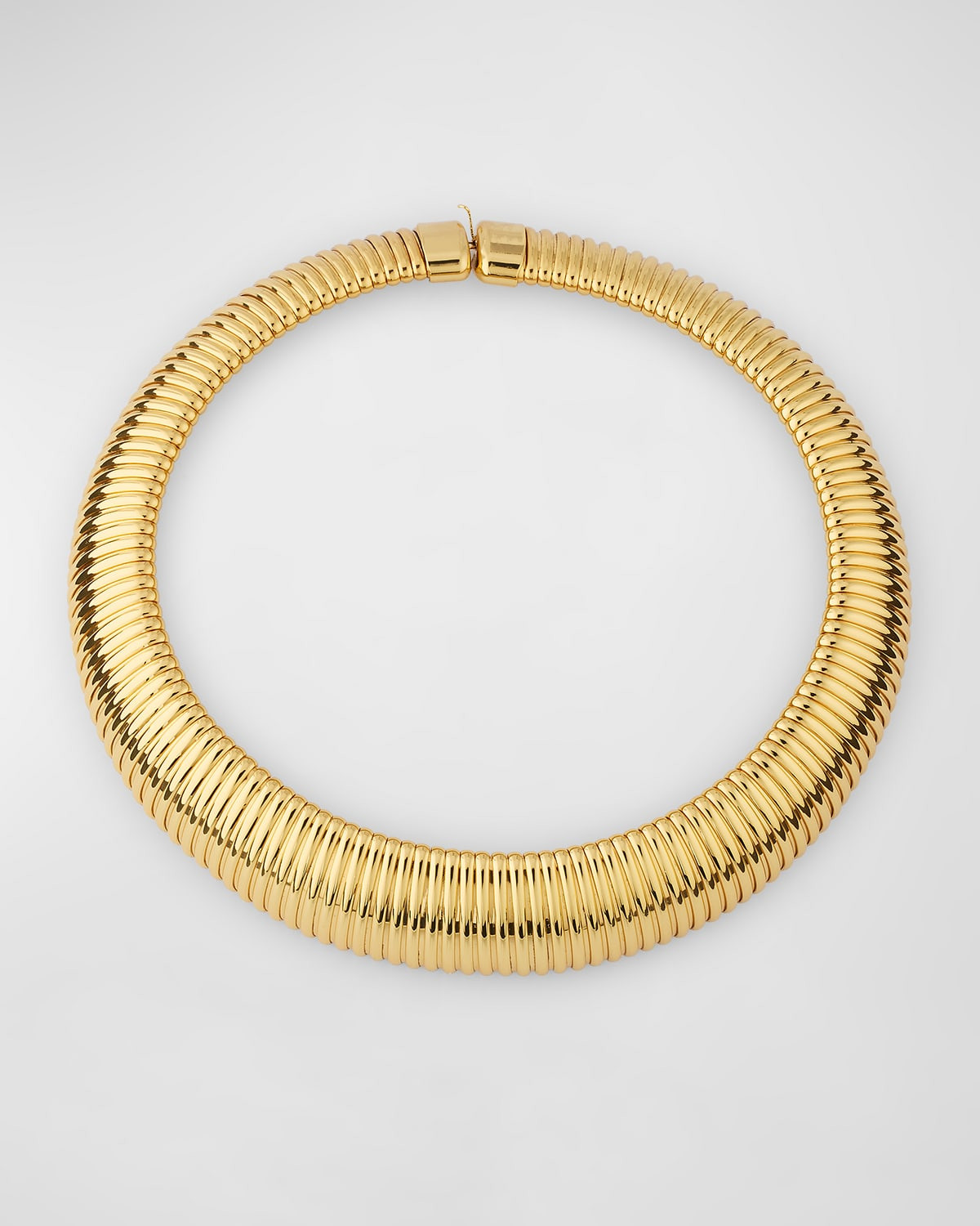 Wide Ribbed Choker Necklace with Push Lock Clasp | Neiman Marcus