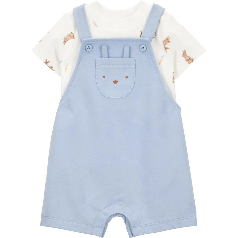 Carter's Child of Mine Baby Boy Easter Overalls Set, 2-Piece, Sizes Newborn-12 Months | Walmart (US)