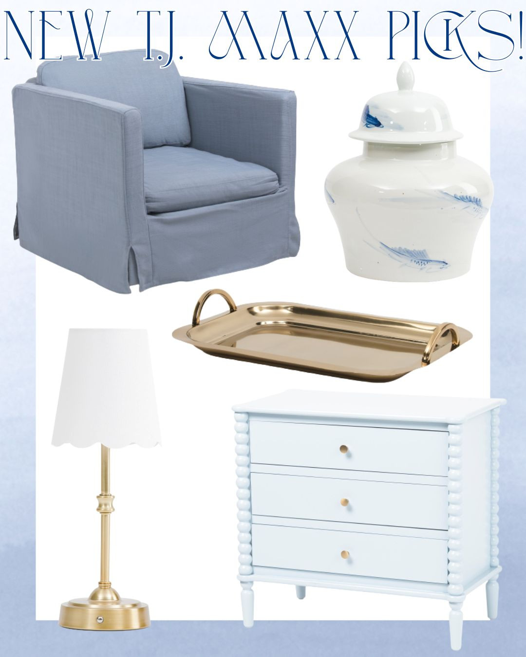 New T.J. Maxx picks!

living room | bathroom | bedroom | home decor | home refresh | bedding | nursery | classic home | traditional home | blue and white | furniture | coffee table | southern home | coastal home | grandmillennial home | scalloped | woven | rattan | classic style | preppy style | grandmillennial decor | blue and white decor | classic home decor | traditional home | bedroom decor | bedroom furniture | dresser | blue chair | brass lamp | floor mirror | euro pillow | white bed | linen duvet | side table | rug | glassware | cups | plates | hosting | kitchen spring | sale picks | outdoor furniture | porch | beach | Lillian August | Karma Home | Ballard Designs
 

 #LTKHome