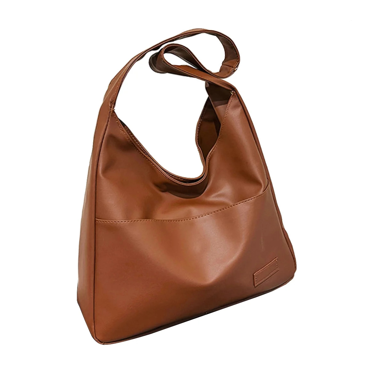 Hobo Bags Vegan Leather Purses and Handbags for Women Top Handle Shoulder Bags (Brown) | Walmart (US)