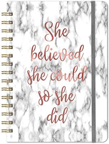 Ruled Notebook/Journal - Lined Journal with Premium Thick Paper, 8.5" X 6.4", College Ruled Spiral N | Amazon (US)