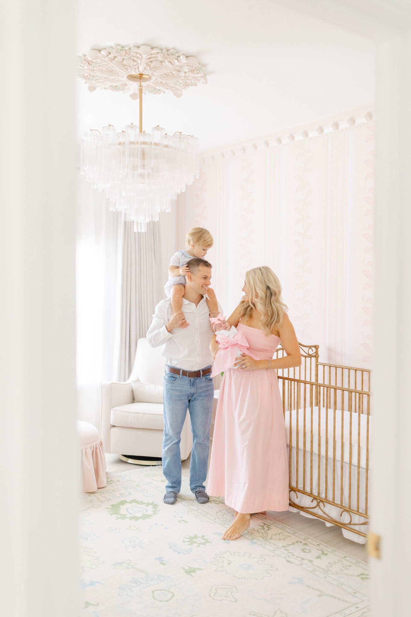Wearing medium in the dress!
baby girl nursery
Grandmillenial nursery
Pink maxi dress
Crystorama addis chandelier
Ceiling medallion
Oushak rug
Pink nursery
Hydrangea drape


#LTKFindsUnder100 #LTKBaby #LTKFindsUnder50