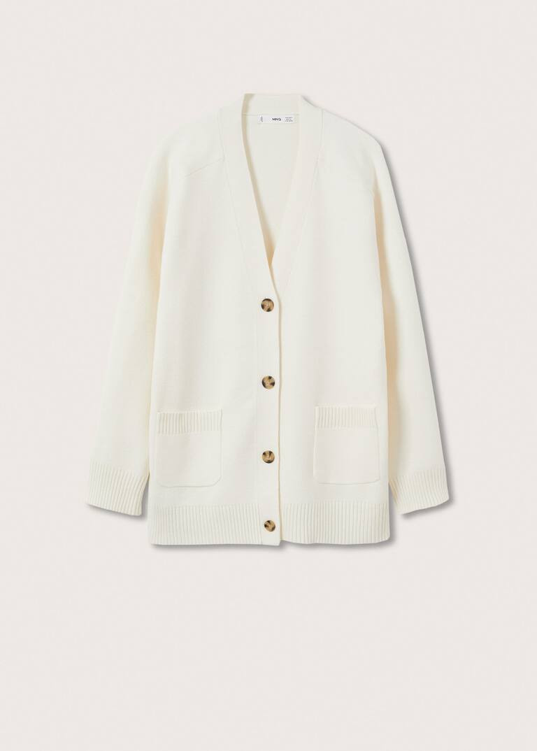 Oversize knit cardigan | MANGO (UK)