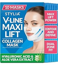 Stylia MaxiLift V-Line Lifting Collagen Face Mask - Double Chin Strap - Jawline Shaper - Neck Fir... | Amazon (US)
