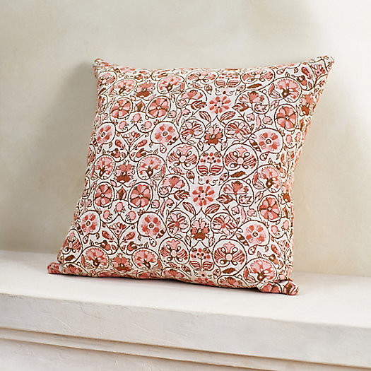 Coral Floral Outdoor Pillow | Terrain