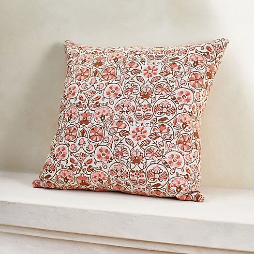 Coral Floral Outdoor Pillow | Terrain