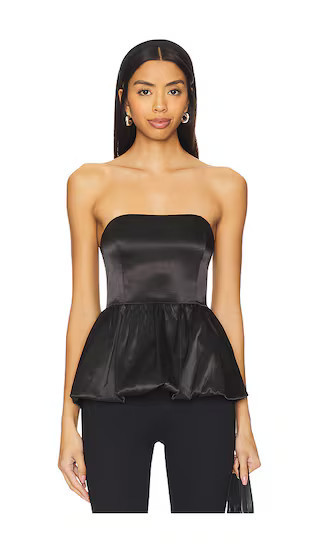 MORE TO COME Shayla Bubble Top in Black. - size XS | Revolve Clothing (Global)