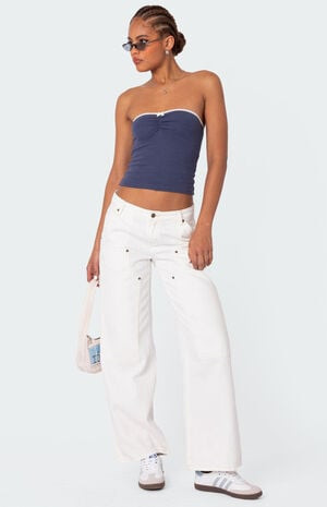 Edikted Ayla Low Rise Carpenter Jeans | PacSun