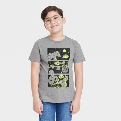 Boys' Halloween Short Sleeve Graphic T-Shirt - Cat & Jack™ | Target