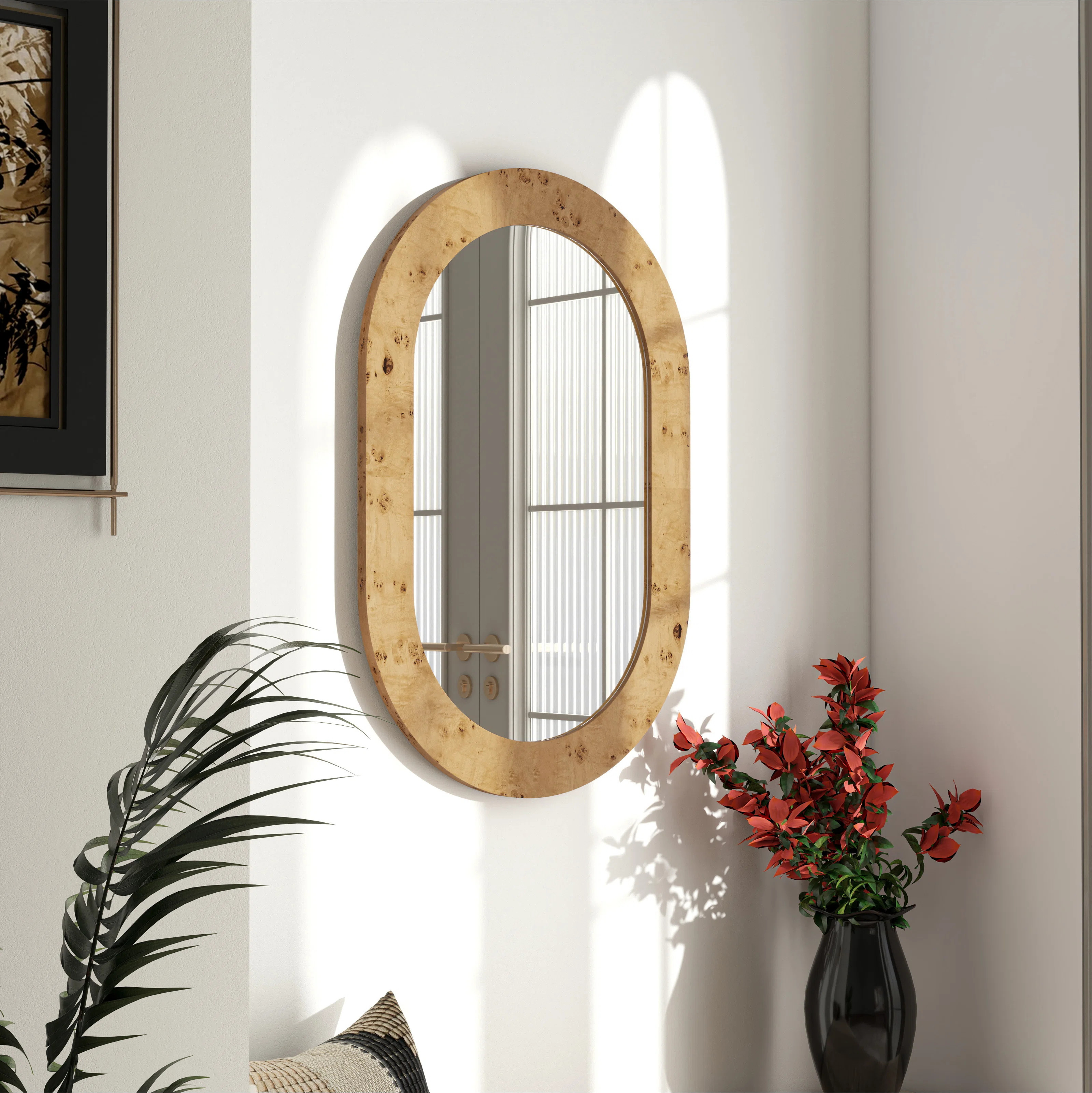 Millwood Pines Alexan Oval Wood Framed Wall Mirror | Wayfair | Wayfair North America