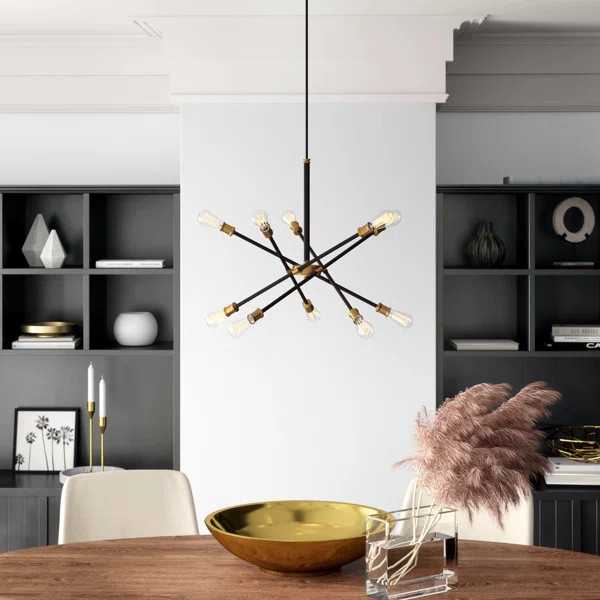 Signorelli 10 - Light Dimmable Modern Linear Chandelier | Wayfair North America