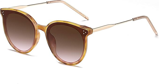 SOJOS Round Sunglasses for Women Trendy Cute Fashion Sun Glasses DOLPHIN SJ2068 | Amazon (US)