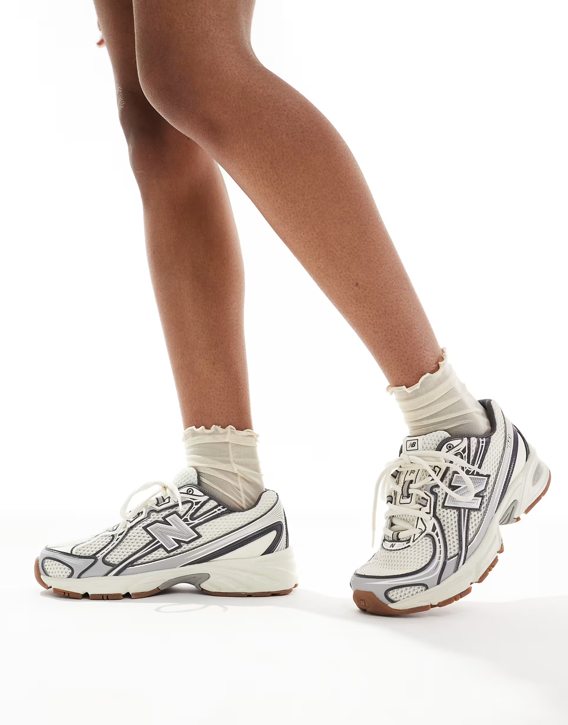 New Balance 740 sneakers in beige and gray - Exclusive to ASOS | ASOS | ASOS (Global)