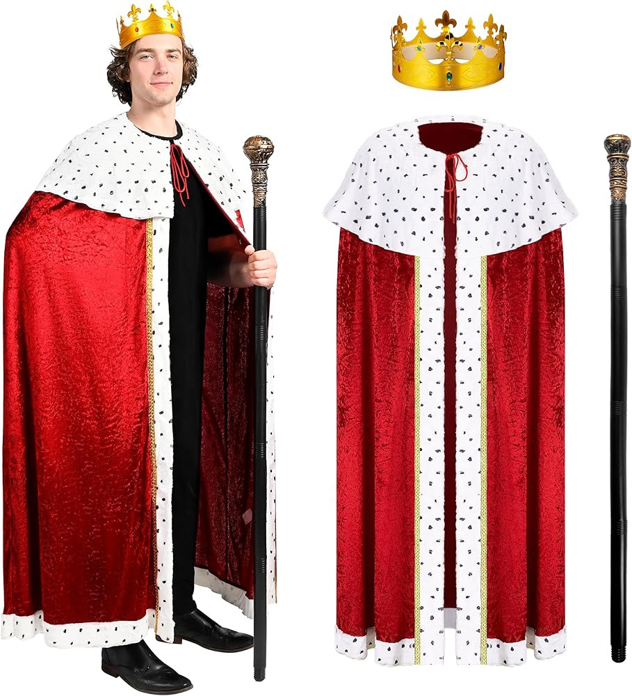 Spooktacular Creations King Costume Set Adult, Halloween Costumes, Medieval Royal Lord Farquaad C... | Amazon (US)