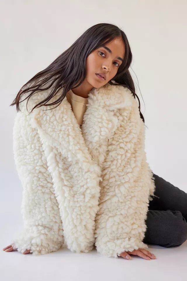 UO Poppy Sherpa Jacket | Urban Outfitters (US and RoW)