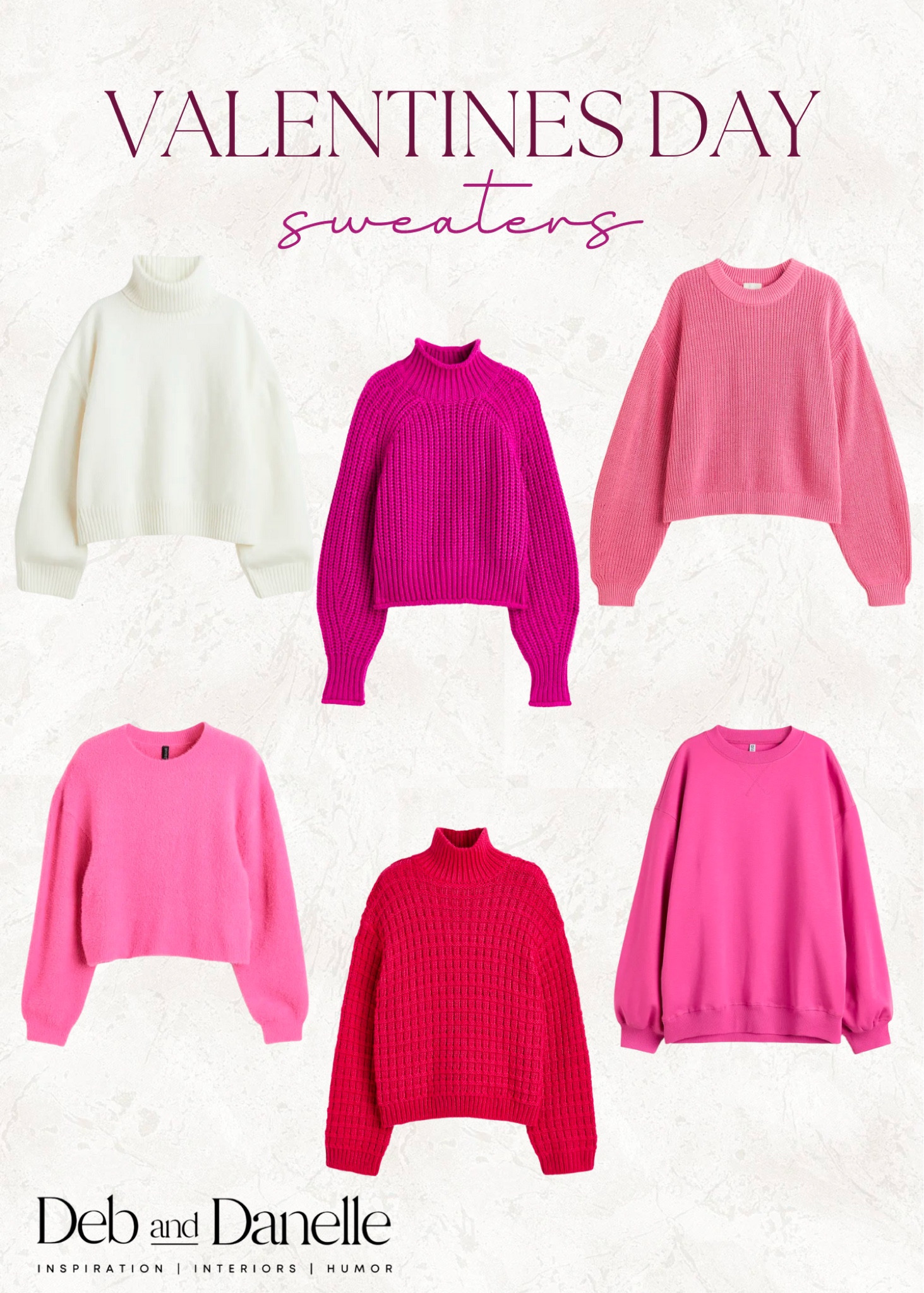 Valentine’s Day sweaters 🤍💗❤️

Valentine’s Day work outfit, Valentine’s Day date night, date night outfit, cozy sweater, pink sweater, white sweater, oversized sweater, H&M, Deb and Danelle 

#LTKworkwear #LTKstyletip #LTKSeasonal