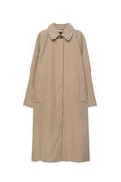 Long felt texture coat | PULL and BEAR UK