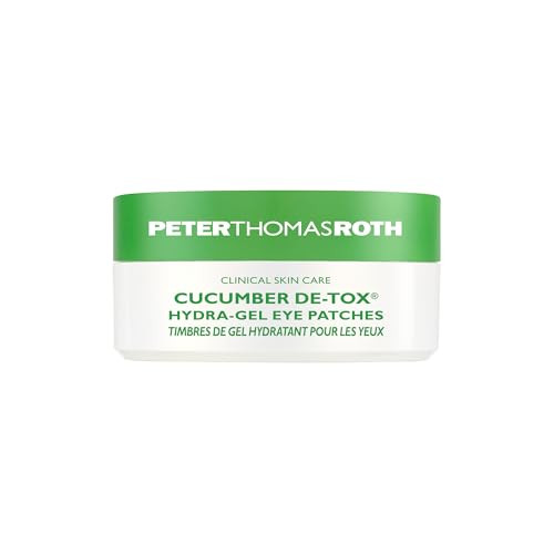 Peter Thomas Roth | Cucumber De-Tox Hydra-Gel | Soothing Under-Eye Patches for Puffiness, Dark Circles, Fine Lines and Wrinkles, 60 Count (Pack of 1) | Amazon (US)