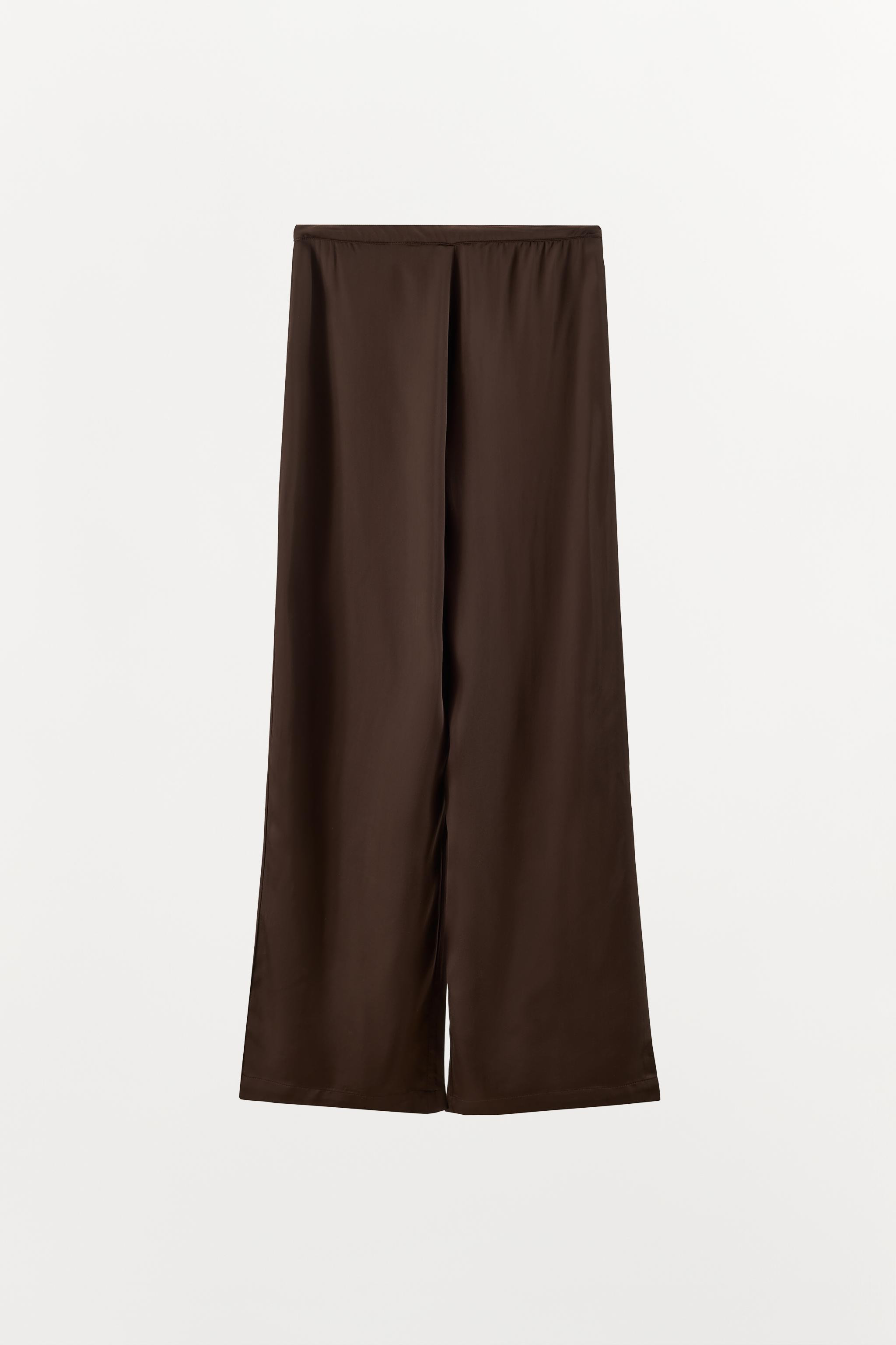 SATIN FLOWY PANTS | Zara US