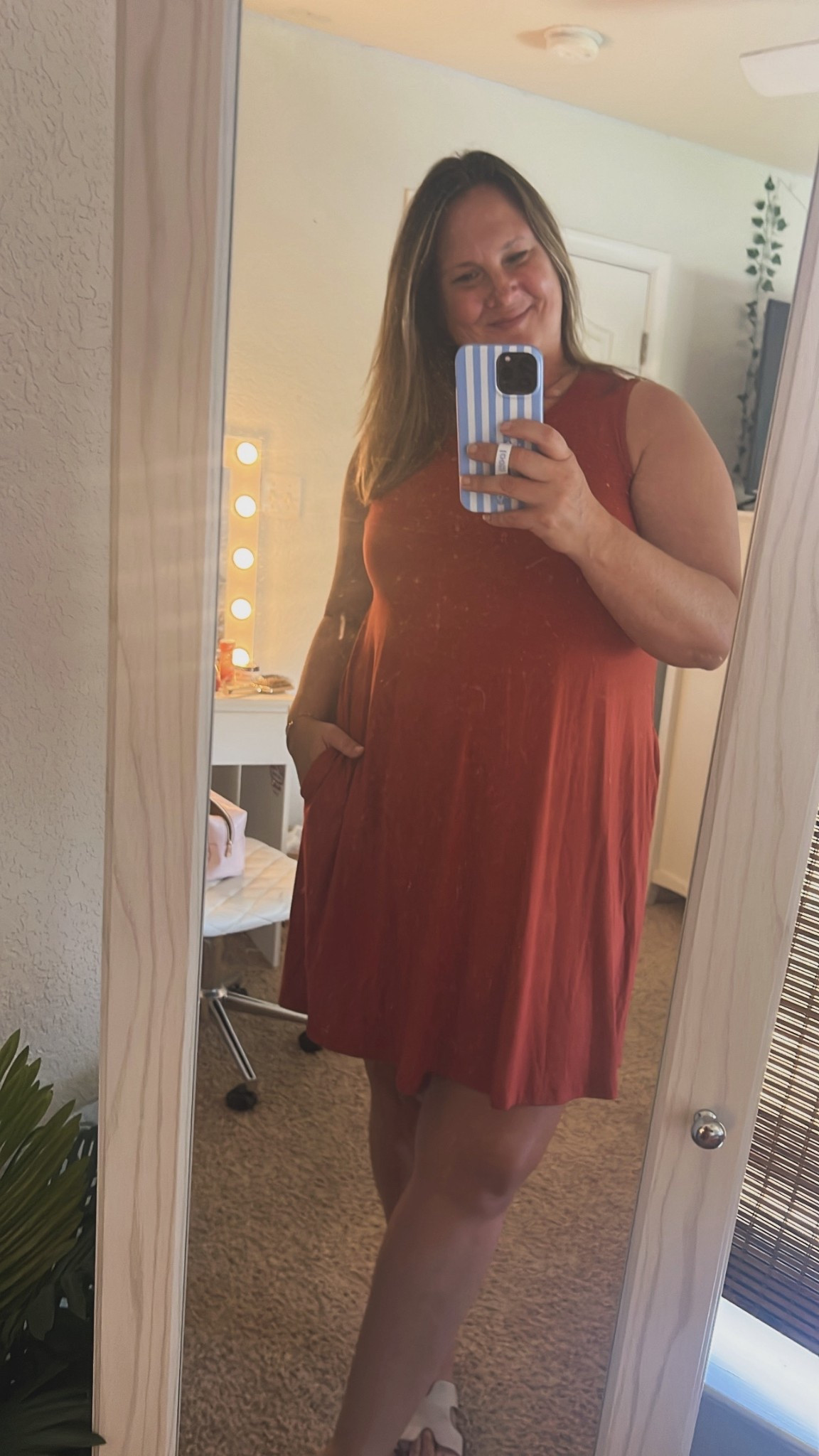 This easy effortless to wear swing dress from Walmart is a DEAL!! Under $10 and under $8 if you buy online. Comes in a variety of warm fall colors. Pairs well with cardigan or denim jacket for cooler temps. Has pockets👏🏻

#LTKMidsize #LTKFallSale #LTKPlusSize