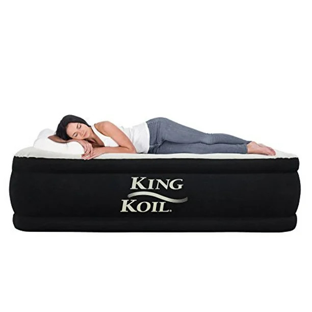 King Koil Queen Air Mattress with Built-in Pump - Best Inflatable Airbed Queen Size - Elevated Ra... | Walmart (US)