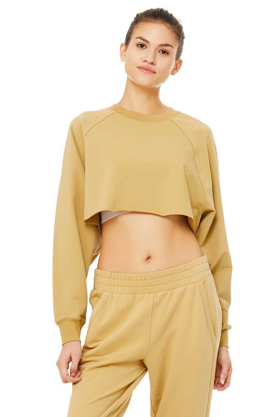 Double Take Pullover Top in Honey, Size: Large | Alo YogaÂ® | Alo Yoga